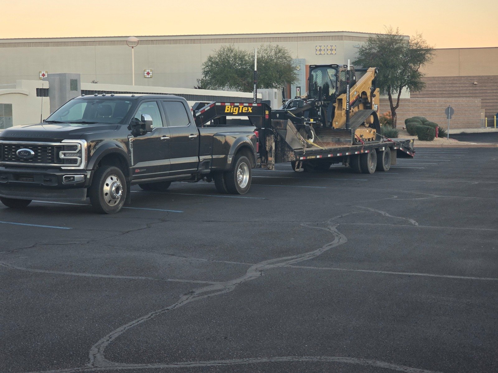 Heavy machinery on site